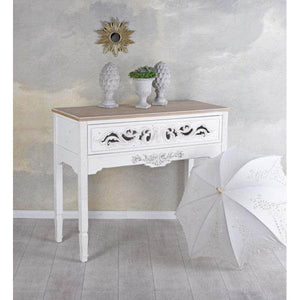 ANRICHTE LANDHAUSSTIL TISCHKONSOLE WEISS WANDTISCH ANTIK KONSOLE