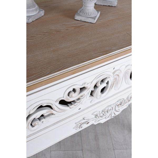 ANRICHTE LANDHAUSSTIL TISCHKONSOLE WEISS WANDTISCH ANTIK KONSOLE