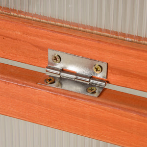 Frühbeet wetterfest Holz & Polycarbonat Orange