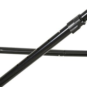 Fussball Rebounder klappbar mit 5 Stufen Schwarz