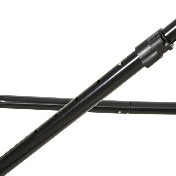 Fussball Rebounder klappbar mit 5 Stufen Schwarz