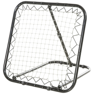 Fussball Rebounder klappbar mit 5 Stufen Schwarz