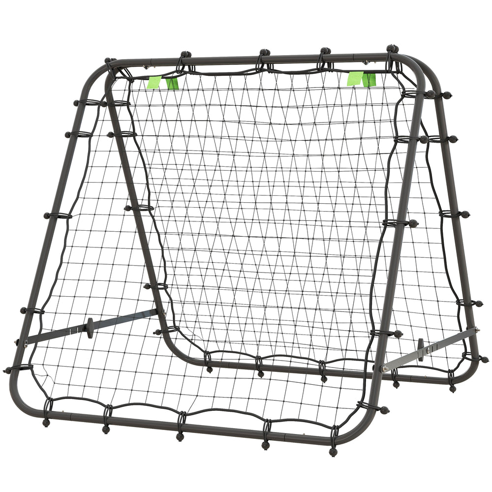 Football Rebounder Backboard 5 Levels Steel Black