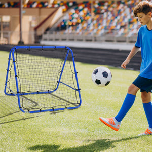 Fussball Rebounder Kickback Tor 100x95x90cm Blau