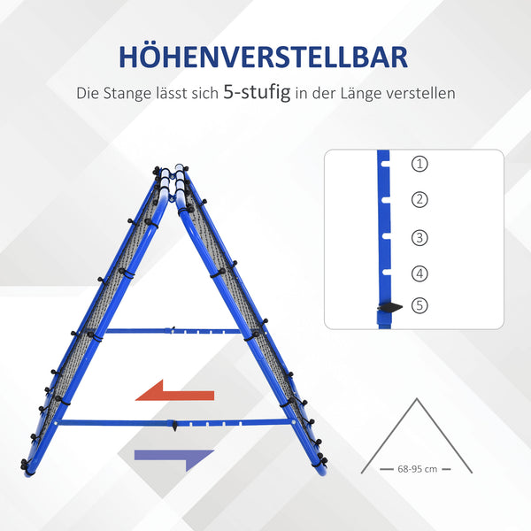 Fussball Rebounder Kickback Tor 100x95x90cm Blau