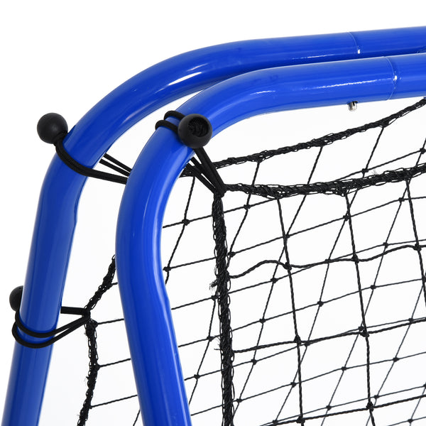 Fussball Rebounder Kickback Tor 100x95x90cm Blau