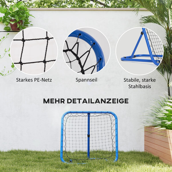 Fussball Rebounder für Fussball/Baseball klappbar 63x63cm Blau
