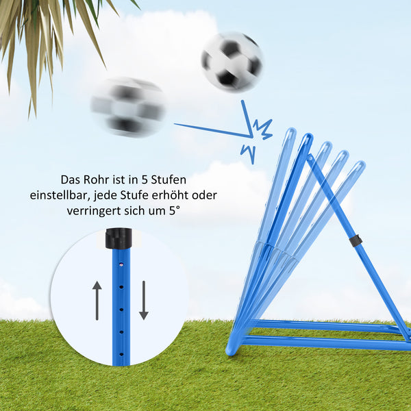Fussball Rebounder für Fussball/Baseball klappbar 63x63cm Blau