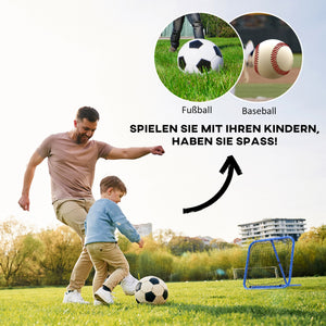 Fussball Rebounder für Fussball/Baseball klappbar 63x63cm Blau