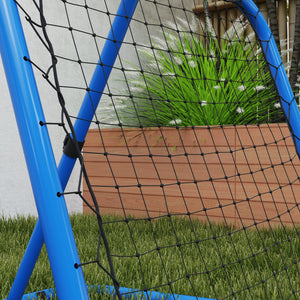 Fussball Rebounder für Fussball/Baseball klappbar 63x63cm Blau