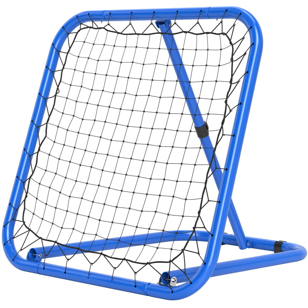 Soccer rebounder for soccer/baseball foldable 63x63cm blue