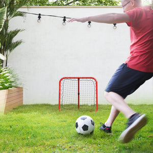 Fussball Rebounder für Fussball/Baseball klappbar 63x63cm Rot