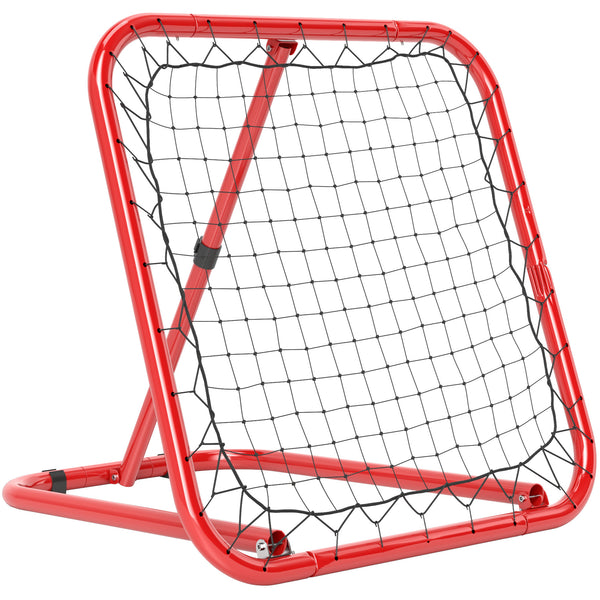 Fussball Rebounder für Fussball/Baseball klappbar 63x63cm Rot