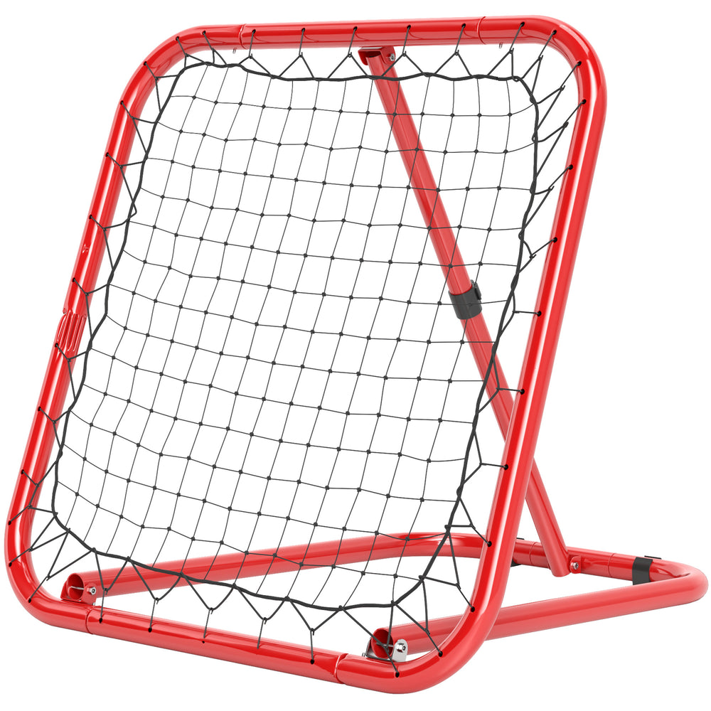 Foldable soccer rebounder for soccer/baseball 63x63cm red