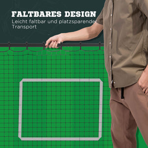 Fussball Rebounder Rückprallnetz höhenverstellbar für Training