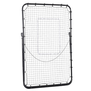 Fussball Rebounder Rückprallnetz höhenverstellbar für Training