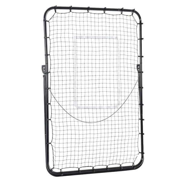 Fussball Rebounder Rückprallnetz höhenverstellbar für Training