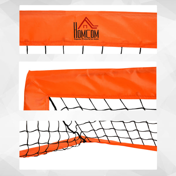 Fussballtor 2er-Set faltbar 183x90x90cm Orange