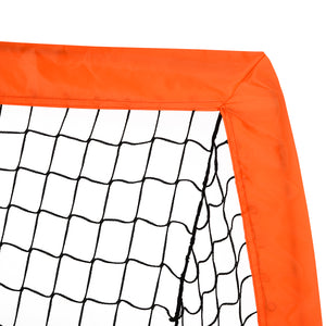 Fussballtor 2er-Set faltbar 183x90x90cm Orange