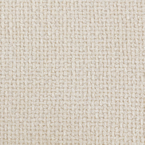 Sitzhocker Fusshocker mit Chenille Sitzkissen cremeweiss