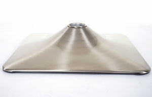 Fussteller Fussplatte Barhocker Barstuhl Rechteck Metall 37,5cm