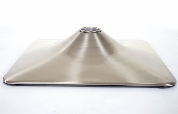 Fussteller Fussplatte Barhocker Barstuhl Rechteck Metall 37,5cm