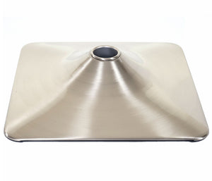 Fussteller Fussplatte Barhocker Barstuhl Rechteck Metall 37,5cm