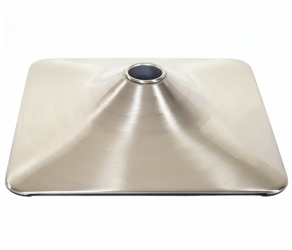 Fussteller Fussplatte Barhocker Barstuhl Rechteck Metall 37,5cm
