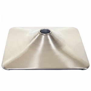 Fussteller Fussplatte Barhocker Barstuhl Rechteck Metall 37,5cm