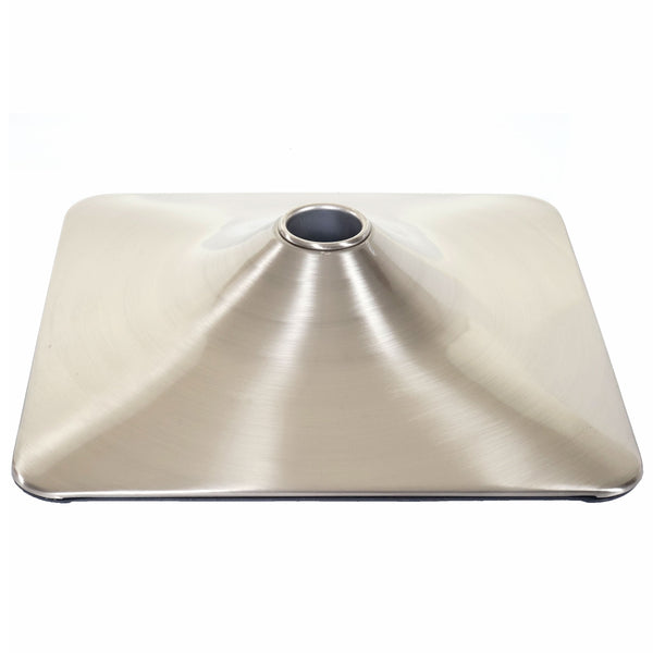 Fussteller Fussplatte Barhocker Barstuhl Rechteck Metall 37,5cm