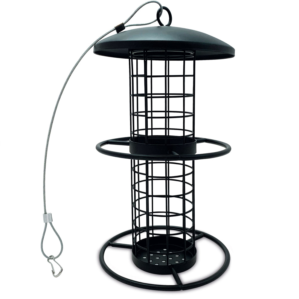 Futtersilo EcoDrop Metall-Vogelfutterspender für Meisenknödel ohne Netz