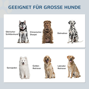 Futterstation 2L Schale Edelstahl für grosse Hunde Weiss