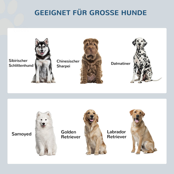 Futterstation erhöht mit Stauraum für grosse Hunde