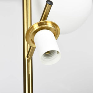Stehleuchte 3 Lampenschirmen Gold