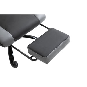 Gaming Sessel ergonomisch mit Kopfstütze & Fussstützen Schwarz
