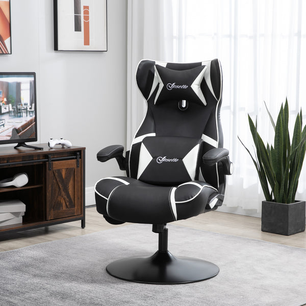 Gamingstuhl ergonomisch und höhenverstellbar Weiss