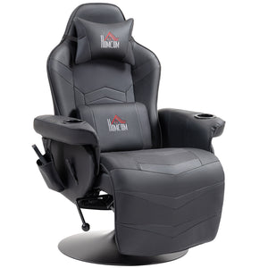Gaming Stuhl verstellbar mit Massage und Fussstütze Kunstleder