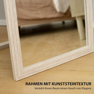 Ganzkörperspiegel rechteckig mit Rahmen 160x50cm weiss