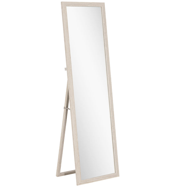 Ganzkörperspiegel rechteckig mit Rahmen 160x50cm weiss
