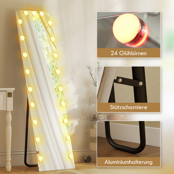 Ganzkörperspiegel LED mit Beleuchtung und Touchfunktion 150x40cm