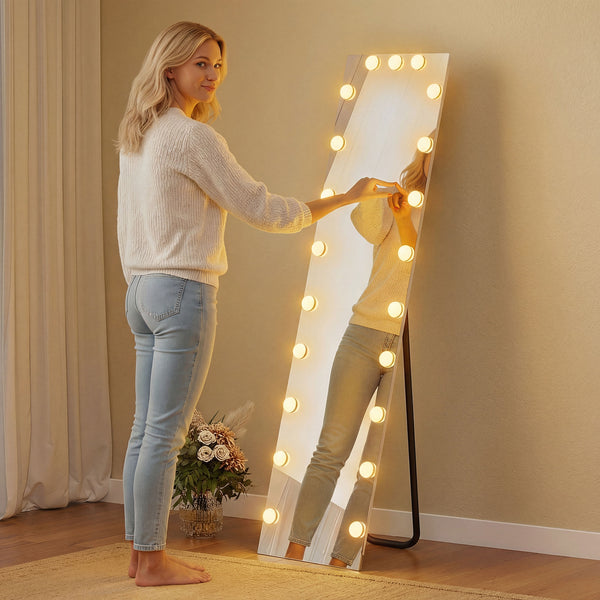 Ganzkörperspiegel LED mit Beleuchtung und Touchfunktion 150x40cm