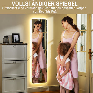 Ganzkörperspiegel LED dimmbar rahmenlos mit Touchfunktion