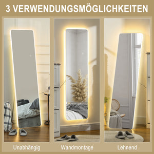 Ganzkörperspiegel LED dimmbar rahmenlos mit Touchfunktion