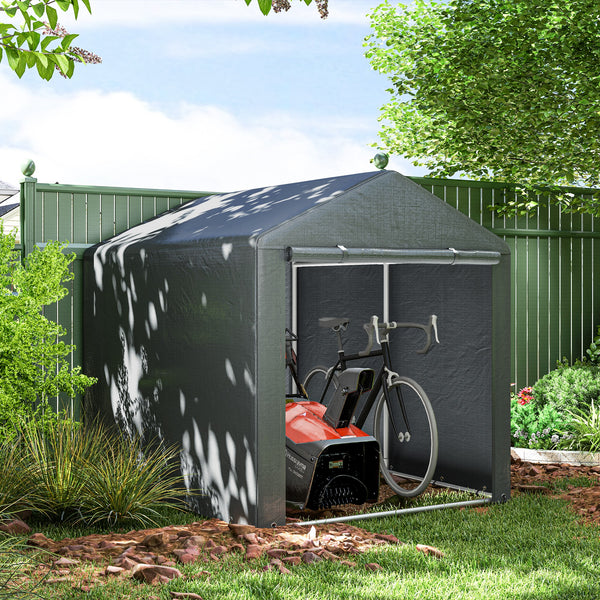 Garagenzelt 16x218x172m UV-Schutz wasserabweisend Grau