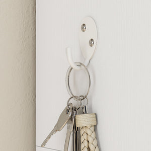 Garderobe mit Bank und Schuhregal für Flur und Diele weiss
