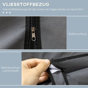 Garderobe Faltbar mit Reissverschluss Kompakt Dunkelgrau