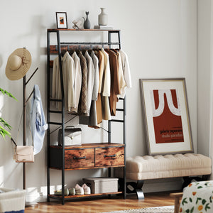 Garderobe mit Schuhregal Sitzbank und Haken für Flur