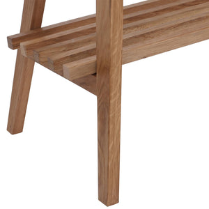 Garderobenbank Sitzbank Schuhregal Schuhablage 45x100x35cm Eiche