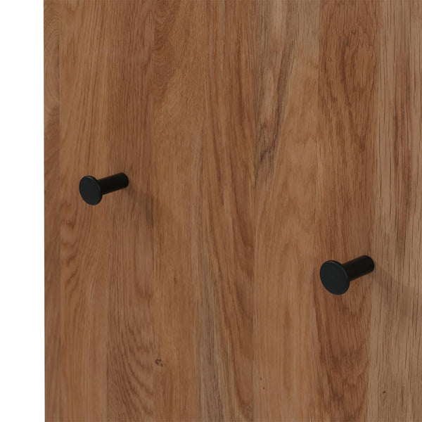 Garderobenpaneel Wandgarderobe Ablage Haken 135x42x22cm Eiche