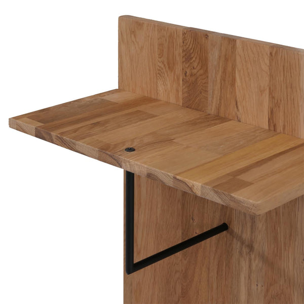 Garderobenpaneel Wandgarderobe Ablage Haken 135x42x22cm Eiche
